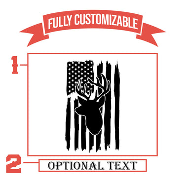 American Flag With Buck Patriotic Gifts For Dad